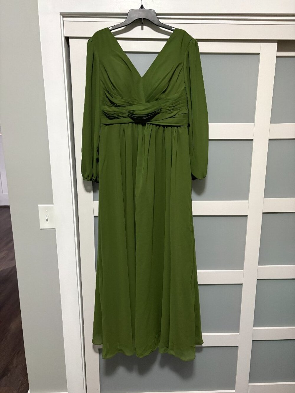 Witness of Love Women's Formal Gown Bridesmaid Mother Green Corset Tie up sz 14